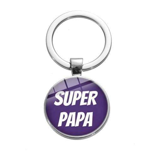 Porte-Clé Fête des Pères Le Cabochon Super Papa 3