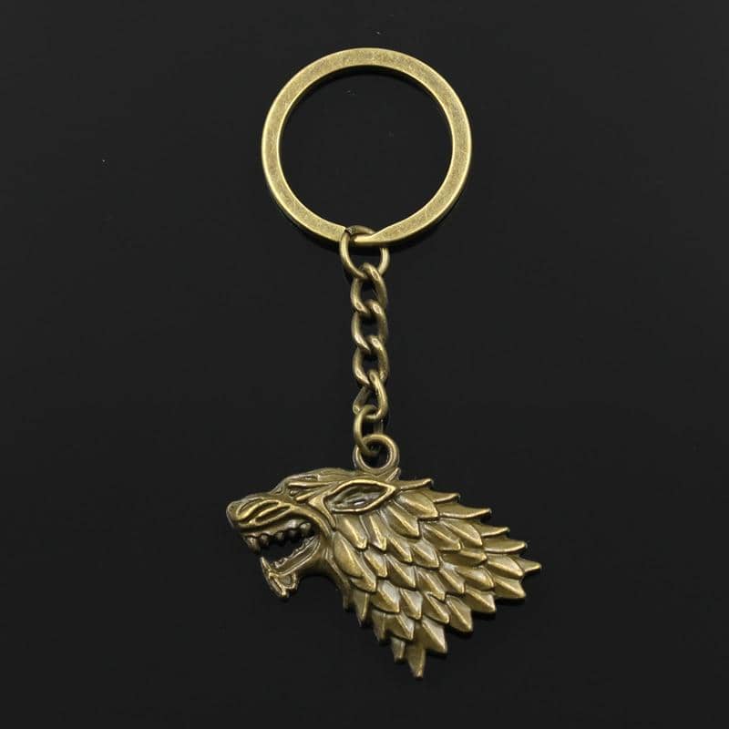 Porte-Clé Loup Game Of Thrones Or